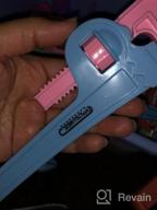 img 1 attached to Gifts2U Pink Toy Tool Set For Girls Pretend Play - Drill, Vest, Tape Measure & More Ages 3-6! review by Thomas Silva