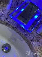 img 1 attached to 💧 ROVATE LED Bathroom Sink Faucet - Single Hole Chrome Waterfall Faucet with Glass Spout and Single Handle review by John Boyce