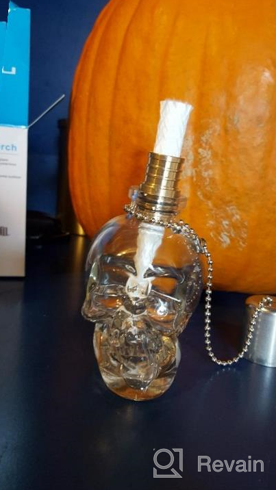 img 1 attached to LANMU Glass Skeleton Table Torch For Outdoor Patio And Garden, DIY Halloween Decorations, Perfect For Party, Thanksgiving, And Christmas review by Bhanu Hays