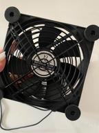 img 1 attached to KOTTO Big Airflow Dual 120Mm USB Plug Electronic Cooling Fans - DC 5V Powered, 3 Speed Control For Cabinet Chassis Fan, Server & Workstation Cooling review by Adam Nelson