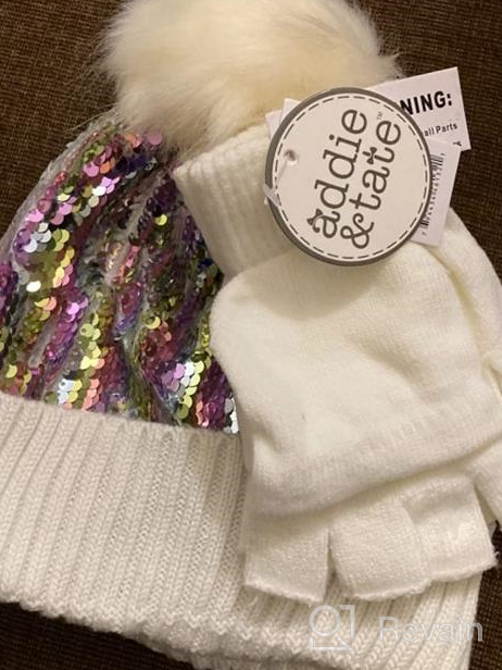 img 1 attached to 🧤 Stay Stylish and Warm with our Winter Lightning Designed Beanie Gloves for Boys! review by Jesse Bailey