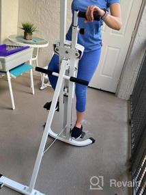 img 8 attached to 🧗 Doufit Vertical Climber Exercise Machine: Full Body Workout at Home with LCD Monitor
