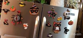 img 2 attached to Set Of 6 Vintage Halloween Felt Applique Ornament Kit By Bucilla, #89276E