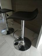 img 2 attached to 🪑 Hi-Tech Brown Metal/Faux Leather Chair Stool Group review by Boguslawa Terpeluk ᠌