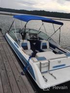 img 1 attached to 🚤 Seamander 3 Bow Bimini Top Boat Cover: Waterproof Sun Shade with Aluminum Frame & Rear Support Pole review by Joshua Wheeler