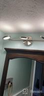 img 1 attached to Upgrade Your Bath Space With Joossnwell LED Vanity Lights - Adjustable 4-Light Fixtures With Nickel Finish And Swing Arm Up And Down Wall Sconces review by Ron Damndjperiod