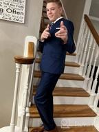 img 1 attached to 👔 Stylish Kretenier Charcoal Dress Suits for Boys – Formal Attire for Elegant Occasions review by David Strawn