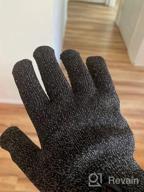img 1 attached to Mujjo Knitted Winter Gloves with Touch-Screen Compatibility, Dual Insulation Layers, Full-Hand Mobility, Non-Slip Phone Grip and Leather Wrist Cuff". review by Greg Wilkerson