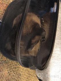 img 7 attached to Расширяемая сумка-переноска для кошек и маленьких собак, одобренная авиакомпанией, с флисовой подкладкой от Siivton