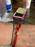 img 1 attached to TOMLEE 6pcs Red String Bracelets with Gold Plated Heart Charm, Handmade and Adjustable String, Set of 6 Bracelets in Red review by Justin Gore