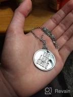 img 1 attached to Exquisite Antique Silver Plated 'The Last Of Us' Engraved Firefly Round Charm Pendant Necklace - A Timeless Piece! review by Gary Knop