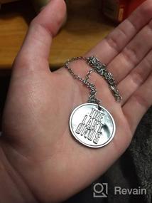 img 2 attached to Exquisite Antique Silver Plated 'The Last Of Us' Engraved Firefly Round Charm Pendant Necklace - A Timeless Piece!