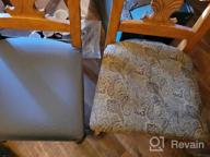 img 1 attached to 6-Pack Sky Blue BUYUE Luxury Dining Room Chair Covers - Easy Installation, Stretchy Jacquard Armless Kitchen Chair Seat Protectors With Rear Covered. review by Kyle Fachini