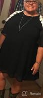 img 1 attached to Plus Size Summer Cotton Lace Dress With Pockets - Cold Sleeve Casual T Shirt Style review by Chris Hayes