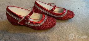 img 5 attached to Обувь Мэри Джейн на низком каблуке для маленьких девочек - идеально подходит для свадеб, вечеринок и веселого переодевания!