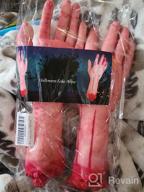 img 1 attached to Scary Halloween Decorations: Bloody Dead Props Haunted House Fake Hands For Party & Cosplay review by Brad Cash