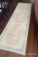 img 1 attached to Premium Recycled Flat Weave Area Rug With Bohemian Design, Stain Resistance, And Eco-Friendliness - Machine Washable, Rust-Colored, 5'X7' review by Samuel Nguyen