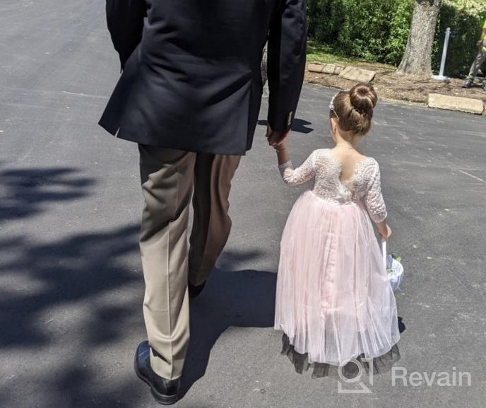 img 1 attached to 🌸 Enchanting Flower Straight Pageant Dresses Headband for Girls' Clothing - Stunning and Stylish Attire review by Amy Miller