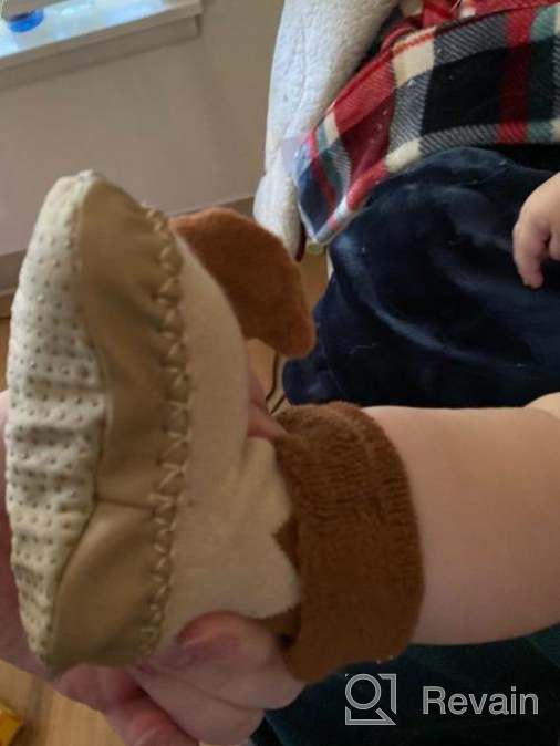 img 1 attached to 👶 Eocom Toddler Non-Skid Slip-On Moccasins for Boys' Shoes review by Elijah Harvey