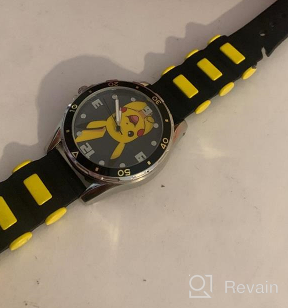 img 1 attached to Black Pokemon Boys' Analog Quartz Watch with Rubber Strap, 21 (Model: POK9056AZ) review by Richard Ahmar