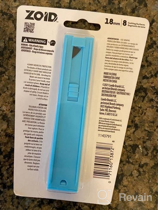 img 1 attached to Zoid 3-In-1 Adjustable Utility Knife With Contoured Body And Trax-Grip For Safe And Easy Cutting, Functions As A Precision Utility Knife, Wire Stripper, And Carabiner, Box Cutter, Wire Cutter review by Montez Vazquez