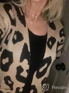 img 1 attached to Stay Chic And Cozy With Angashion'S Women'S Leopard Print Cardigan Sweater review by Cassie Turner