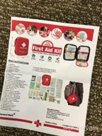 картинка 1 прикреплена к отзыву 170 Piece First Aid Kit - Hard Case & Lightweight, Emergency Supplies For Travel, Home, Office & Outdoors от Scott Decoteau