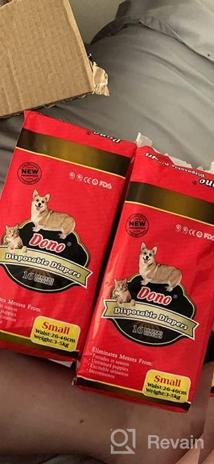 img 1 attached to Comfortable And Absorbent Diapers For Your Female Dog: DONO Disposable Puppy Diapers With Heating And Pee Liners - 18Pcs Set For Dogs And Cats review by Jason Elliss