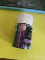 img 1 attached to 180G Polyester Festival Glitter - 12 Colors Of NODDWAY Iridescent Extra Fine Glitter For Tumbler, Resin, Slime Decoration review by Cris Walton