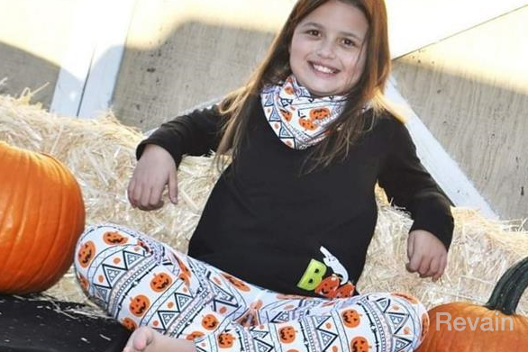 img 1 attached to 👧 Exclusive Halloween Legging Set | Oh Sugar Skulls | Unique Baby Girl's 3pc Collection review by Kristen Smith