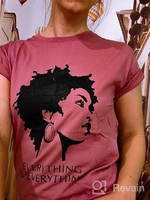 img 1 attached to Powerful Black Girl Magic Afro Queen Tee For Music Lovers - Shop Now! review by Eric Krull