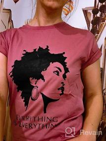 img 5 attached to Powerful Black Girl Magic Afro Queen Tee For Music Lovers - Shop Now!