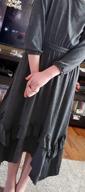 img 1 attached to 👗 Stylish MITILLY Girls Maxi Dress with Ruffles, Pockets, and Belt - Perfect for Casual and Swingy Looks review by Janalee Black