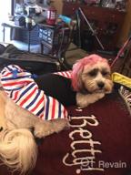 img 1 attached to Petitebella USA Heart Puppy Dog Dress Black Stripes Medium review by Martin Masaniai