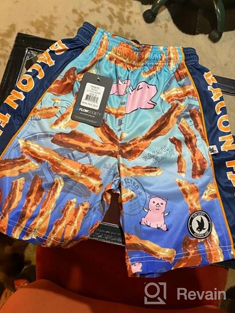 img 1 attached to 🥓 Unleash the Flavor with Flow Society Bacon Boys Athletic Shorts - Top-notch Boys Sports Shorts for Maximum Performance - Get Your Game On with Gym Shorts from Flow Society review by Gary Hall