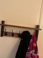 img 1 attached to 🧥 Homode 24" Long Coat Rack Wall Mount Shelf with Hooks - Stylish Organizational Solution for Entryways, Bathrooms, and Closets! review by Juan Anderson