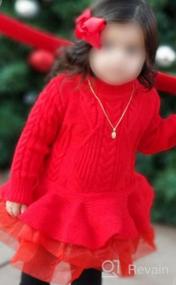 img 6 attached to Осенний свитер с рукавами на Рождество, Одежда и платья для девочек NNJXD.