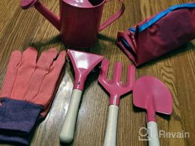 img 8 attached to Порадуйте своих детей садоводством с набором детских садовых инструментов MoTrent из 7 предметов розового цвета