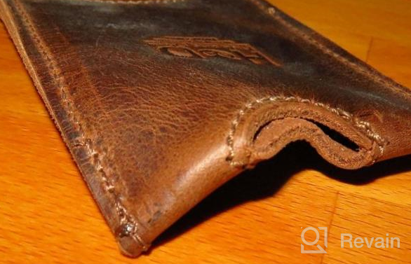 img 1 attached to 👨 Handcrafted Rustic Leather Men's Wallets, Card Cases & Money Organizers by Hide Drink review by Todd Mamat