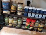 img 1 attached to Maximize Your Kitchen Space With MEIQIHOME 4 Tier Spice Rack Organizer - Perfect Storage Solution For Pantry, Cabinet, Door, Wall Mount, And Countertop In Sleek Black Design! review by Jesse Bailey