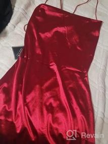 img 6 attached to ZAFUL Satin Cowl Neck Spaghetti Strap Dress With Side Slit, Perfect For Cocktail Party And Casual Wear