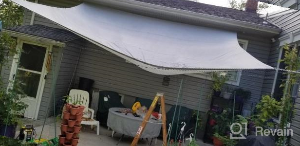 img 1 attached to TANG Sun Shades Depot 10' X 15' Rectanlge Waterproof Knitted Shade Sail Curved Edge Red 260 GSM U*V Block Shade Fabric Pergola Carport Canopy Replacement Awning Customize Available review by Salvador Taisacan