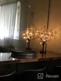 img 6 attached to Hairui освещенное дерево гипсофилы 4 фута 90 светодиодов искусственные цветы гипсофилы с подсветкой для свадебной вечеринки зимние рождественские праздничные украшения