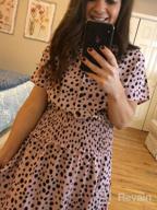 img 1 attached to Minipeach Women'S Summer Polka Dot Ruffle Short Sleeve Dress Casual Mini Dress review by Cody Howard