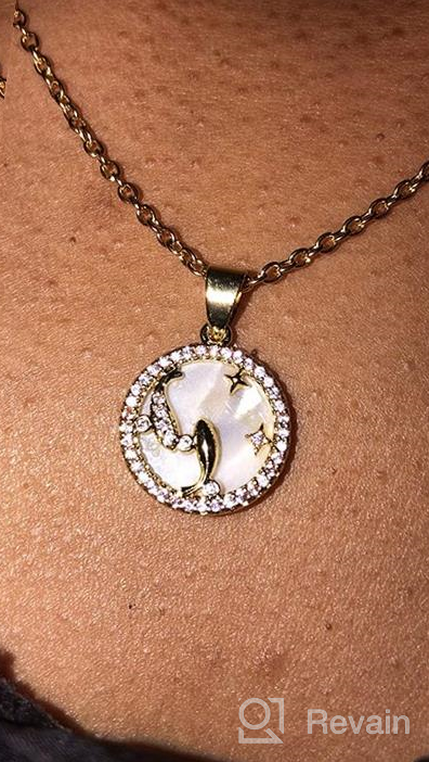 img 1 attached to 🌟 Astrological Birthstone Necklaces for Girls - MiniJewelry's Constellations Collection review by Rachel Lott