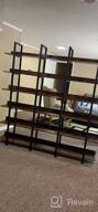 img 1 attached to IRONCK Bookcase And Bookshelves Triple Wide 6-Tiers Large Open Shelves, Etagere Bookcases With Back Fence For Home Office Decor, Easy Assembly, Vintage Brown review by Duane Mann