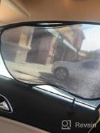 img 1 attached to Premium Mesh Magnelex Car Window Shades (4 Pack) - 20"X12" Cling Film Sunshade To Shield Passengers From Harmful Sun Rays - Perfect Baby And Side Window Sun Protection For Your Car review by Ben Alvarez