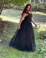 img 1 attached to Elegant Off-Shoulder Prom Dress With Lace Appliques: A Perfect Quinceanera Or Formal Evening Gown review by David Carmody