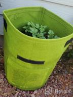 img 1 attached to Potato-Grow-Bags, 4 Pack 10 Gallon Felt Potatoes Growing Containers With Handles&Access Flap For Vegetables,Tomato,Carrot, Onion,Fruits,Plants Planting Bag Planter review by Chelsey Smith