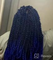 img 1 attached to Get A Bohemian Look With Ubeleco'S Black 18 Inch Passion Twist Crochet Hair - Water Wave Texture With 22 Strands/Pack review by Lisa Carter